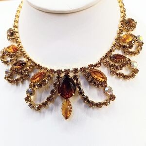 Vintage Rhinestone Choker Necklace